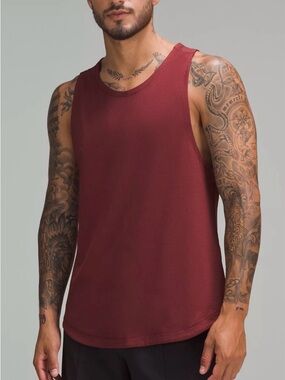 Lululemon Men’s License To Train Tank Top Red Merlot Medium M Sleeveless
